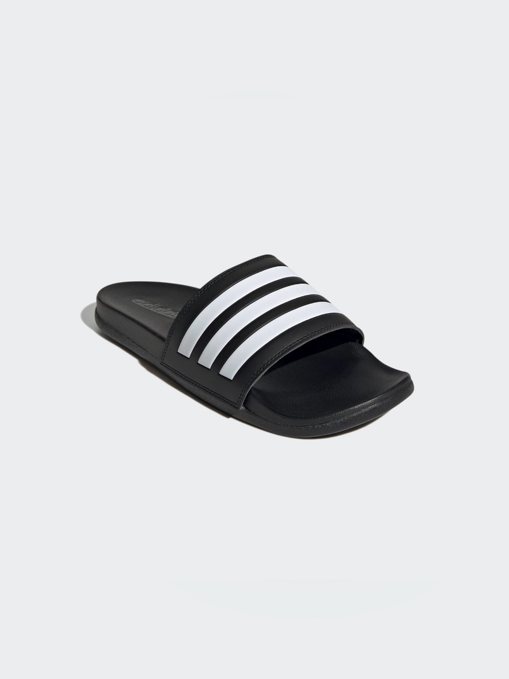NWT adidas Adilette Comfort Slides GZ5891 Black White Men 6 Women 7